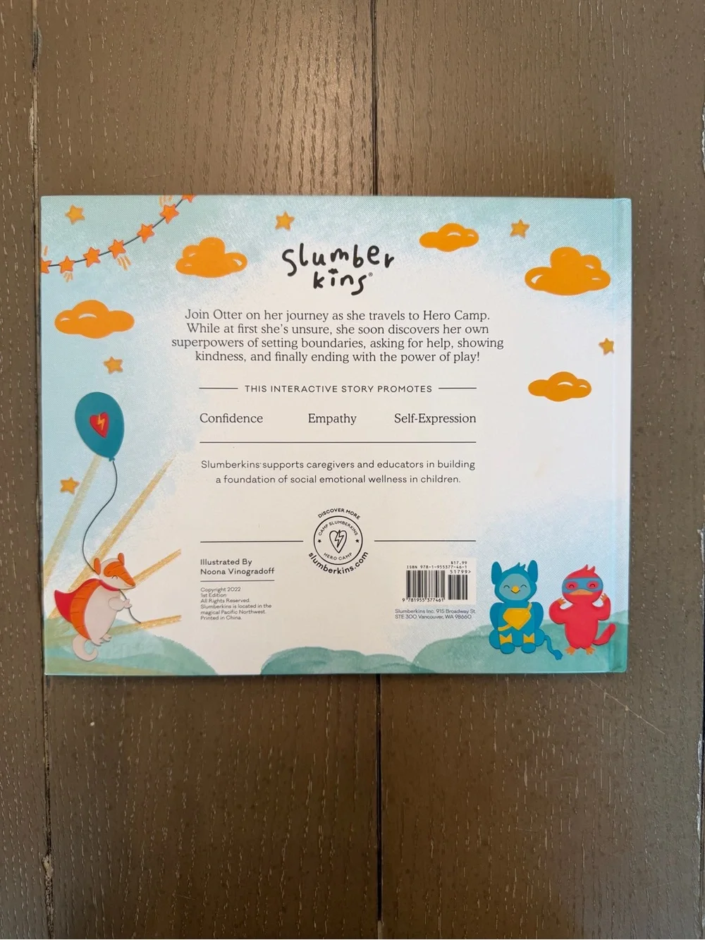 Slumberkins Hero Camp Book by Kelly Oriard • Toddler Learning Book/Toys